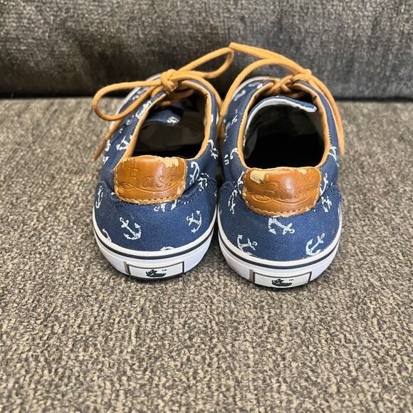 GH Bass Boat Shoes Womens Sz 8M Navigate Anchor Blue Sneakers Casual Nautical - Picture 5 of 11
